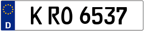 Trailer License Plate